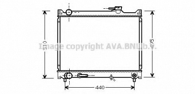 AVA QUALITY COOLING sz2047 -  Радиатор, охлаждение двигателя